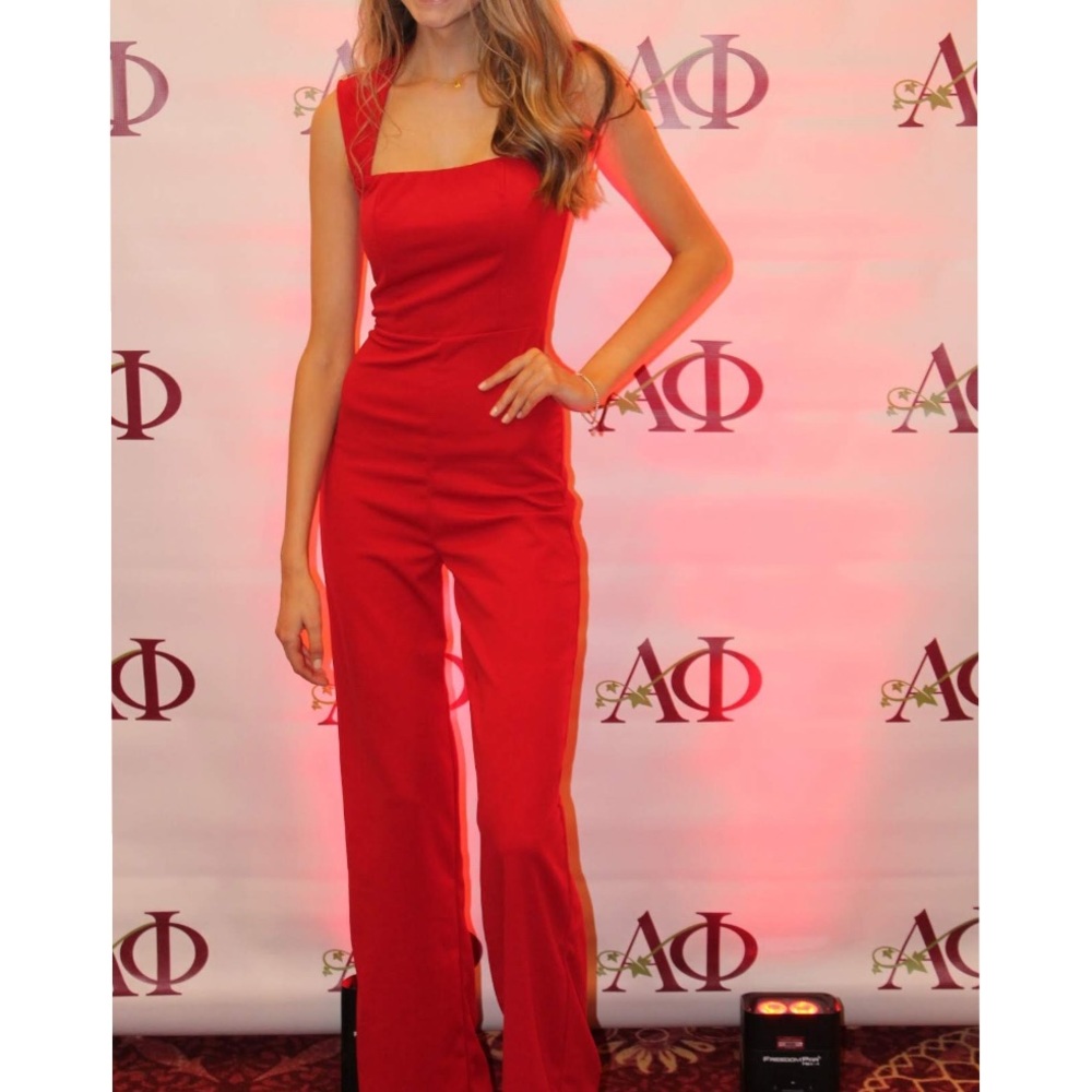 Lulu’s Red Jumpsuit